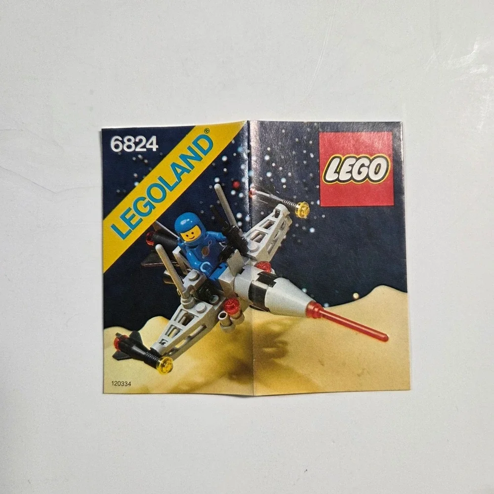 LEGO Space Dart I 6824 Instructions Manual Vintage Legoland Set Blue‎ Spacecraft